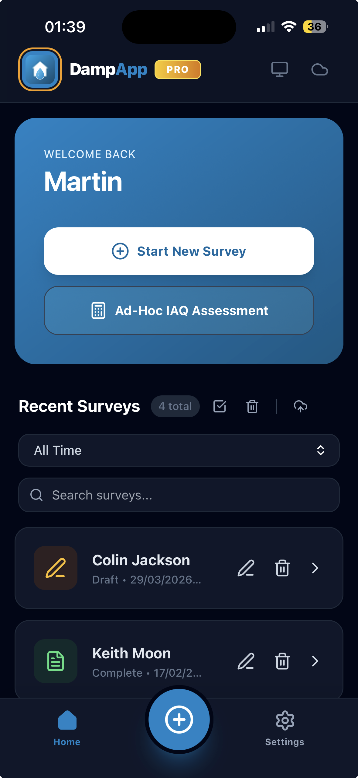 Home Screen